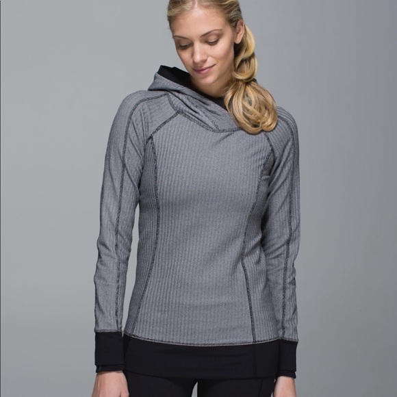 lululemon athletica Tops - Lululemon Athletica Think Fast Hoodie Herringbone